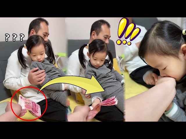 I Didn't Expect My Daughter To Help Her Dad#funny#cutebaby#fatherlove#babyshorts#funnyvideo