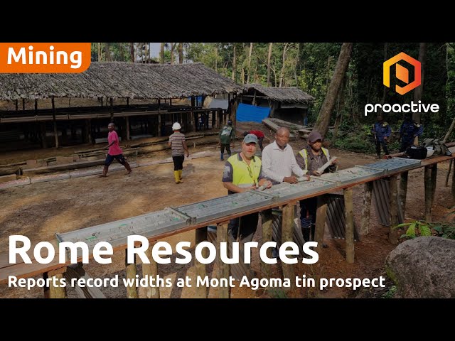 Rome Resources unveils promising tin results from drilling Mont Agoma in DRC