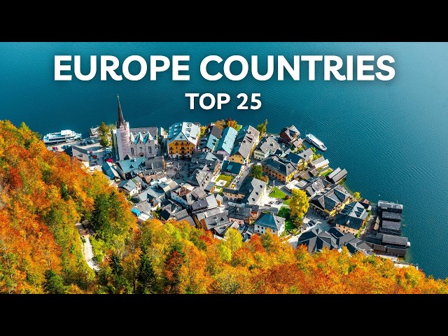 25 Most Beautiful Countries to Visit in Europe | 4K Travel Video