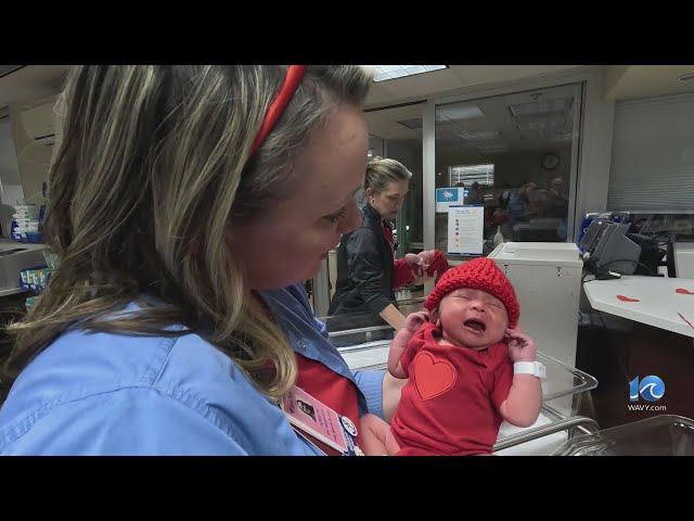 Babies at Newport News hospital 'go red'