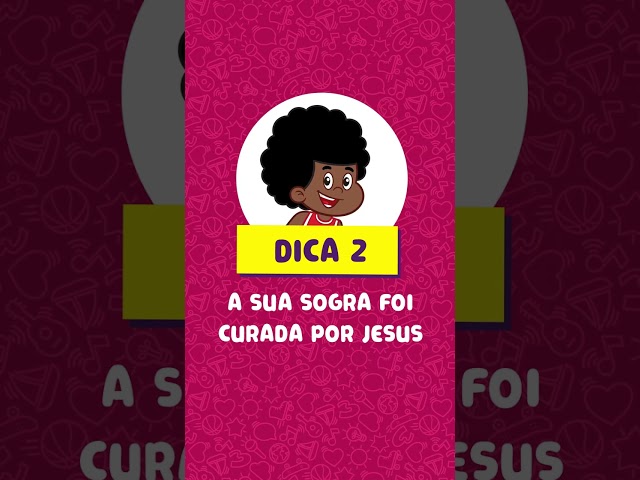 Quem é o personagem bíblico? - 3 Palavrinhas #shorts