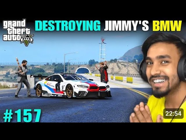 I DESTROYED JIMMY'S BMW CAR | TECHNO GAMERZ GTA 5 GAMEPLAY #157