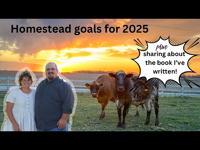 Homestead Goals for 2025 and Sharing About my Book!!