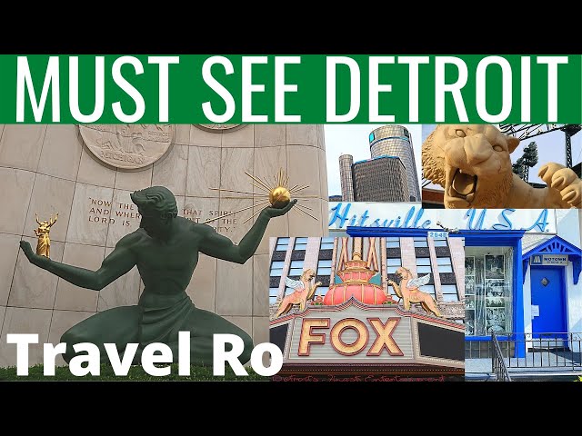 DETROIT BEST HOTELS TOUR OF DOWNTOWN  | DRIVING TOUR  DOWNTOWN DETROIT, STADIUMS HOTELS FOX DETROIT.