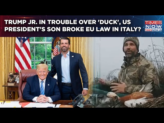 Trump Jr In Trouble Over Duck? Why Italy Politicians Are Demanding Action Against US President's Son