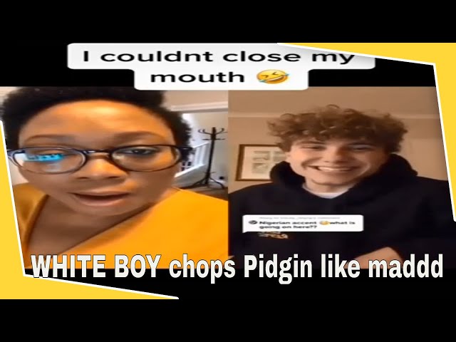 WHITE BOY Vibing in pidgin| HER REACTION