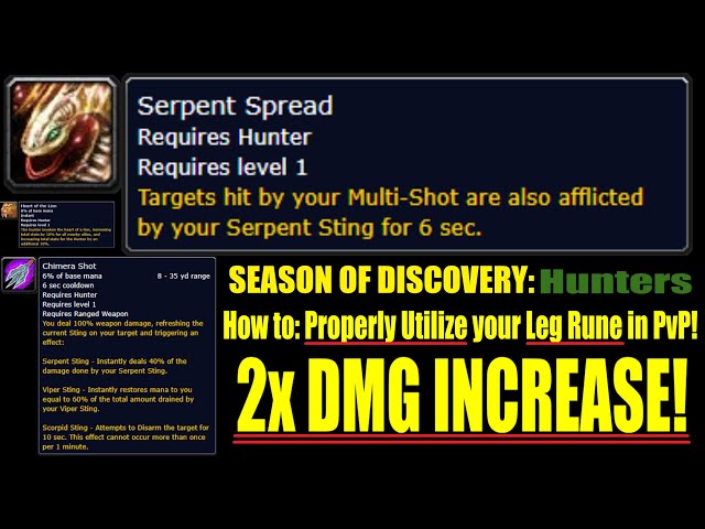 📍BIS SOD HUNTER PVP RUNES!📍SoD Serpent Spread Strategy Unveiled📍MASSIVE BURST DAMAGE INCREASE!📍