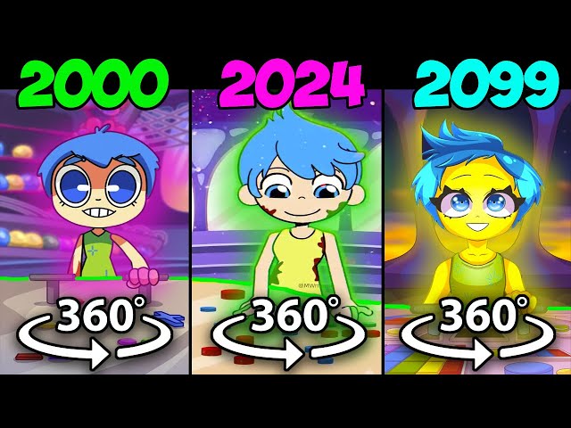 Inside Out 2 - JOY Insane EVOLUTION 2000 vs 2024 vs 2099 in 360 VR Cinema