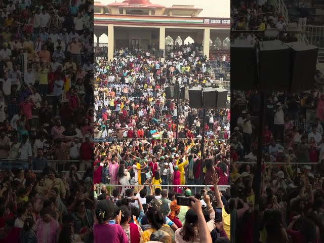 The Attari-Wagah border ceremony is a spectacular display-All are enjoying