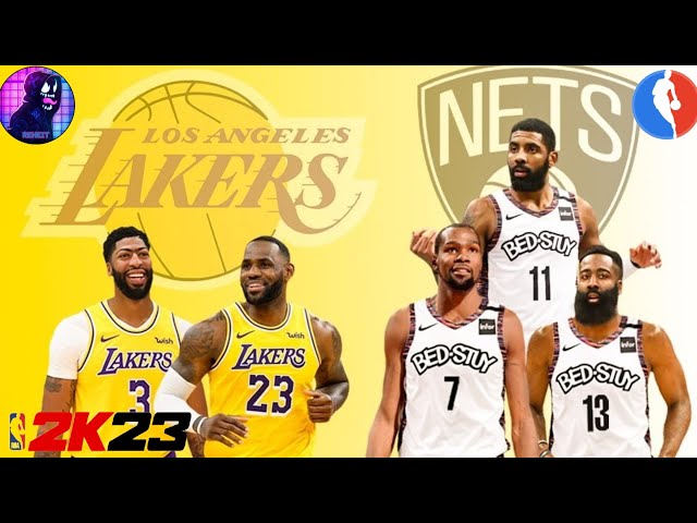 NBA Los Angeles Lakers vs Brooklyn NETS NBA 2K23