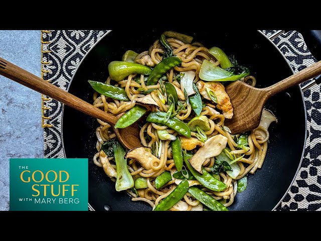 Weeknight Warrior Chicken & Vegetable Udon Stir Fry | The Good Stuff with Mary Berg