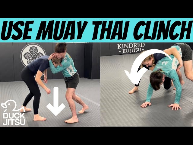 Use The Muay Thai Clinch For Grappling | Duck-Jitsu Teaches Class QuadPod Escapes