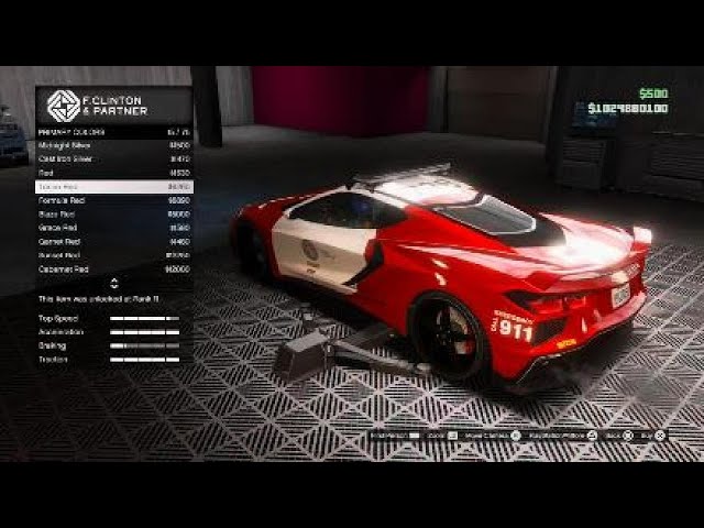 Coquette D10 Pursuit Customization GTA Online