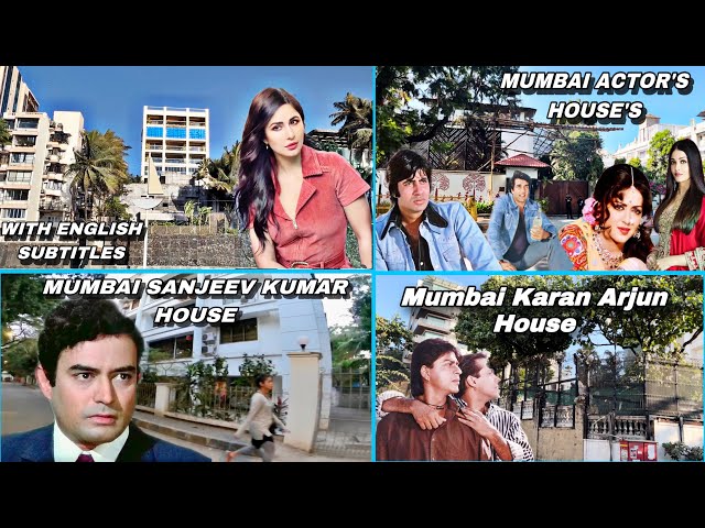 Bollywood celebrity home tour in Juhu & Bandra Mumbai,Indian celebrities houses (ENGLISH SUBTITLES)