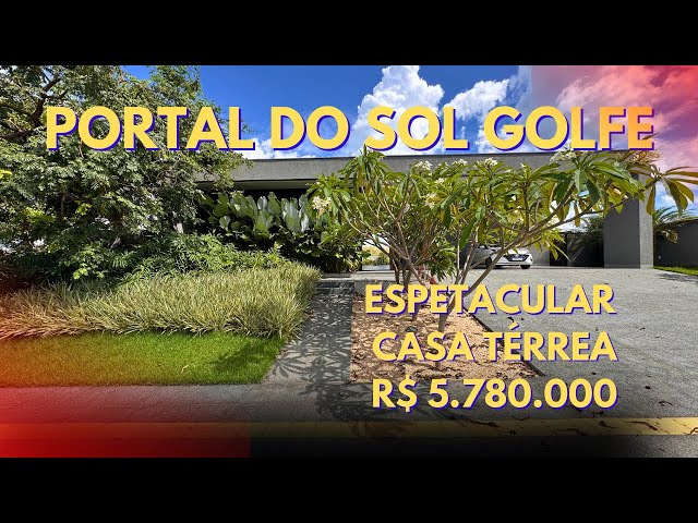 LUXUOSA E ESPAÇOSA CASA TÉRREA NO PORTAL DO SOL GOLFE EM GOIÂNIA-  475 m² - 4 SUÍTES GRANDES !!!