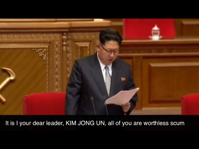 Watch KIM JONG UN'S tear jerking speech