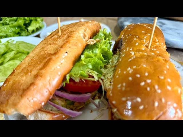 Quick and instant Egg Burger Sandwich recipe