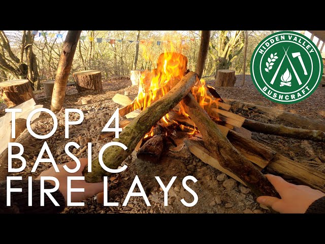 HOW TO MAKE FIRE | TOP 4 BASIC FIRE LAYS | BUSHCRAFT BASICS