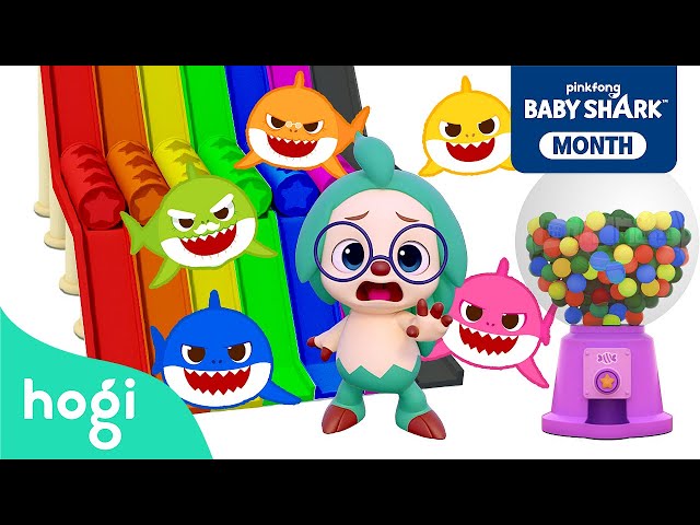 Colorful Pop It + Jingle Play + Slides｜Shark Month Special 🦈｜Hogi Pinkfong