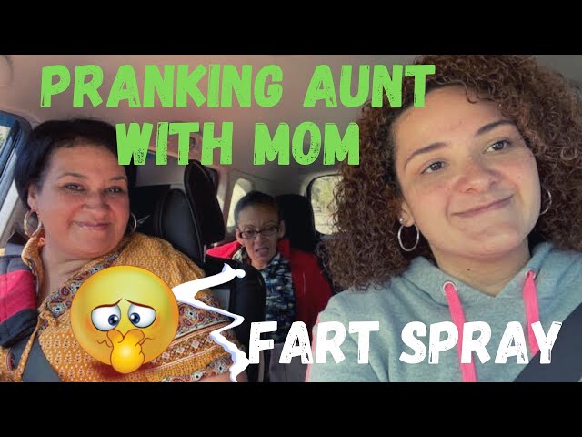 FART SPRAY prank on Aunt! Funny Reaction. PART 2