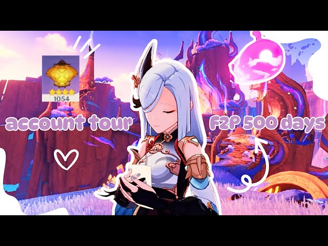 Account Tour 🫧୨୧ ‧₊° ⋅ | Cozy Genshin Impact Gameplay