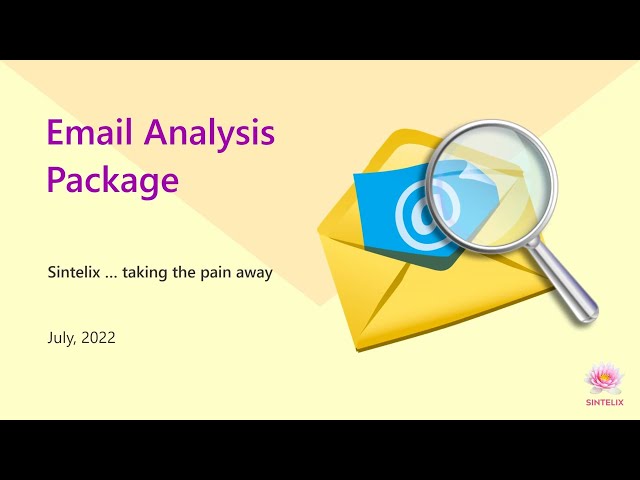 Email Analysis with Sintelix - Overview