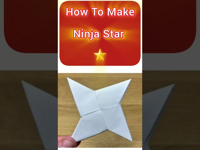 NARUTO ORIGAMI SHURIKEN NINJA STAR PAPER WEAPON TUTORIAL | JAPANESE ANIME WEAPON ORIGAMI SHURIKEN