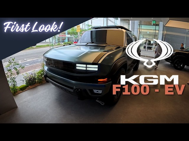 NEW CONCEPT CAR by KGM - F100 EV Concept Car [Walk Around]