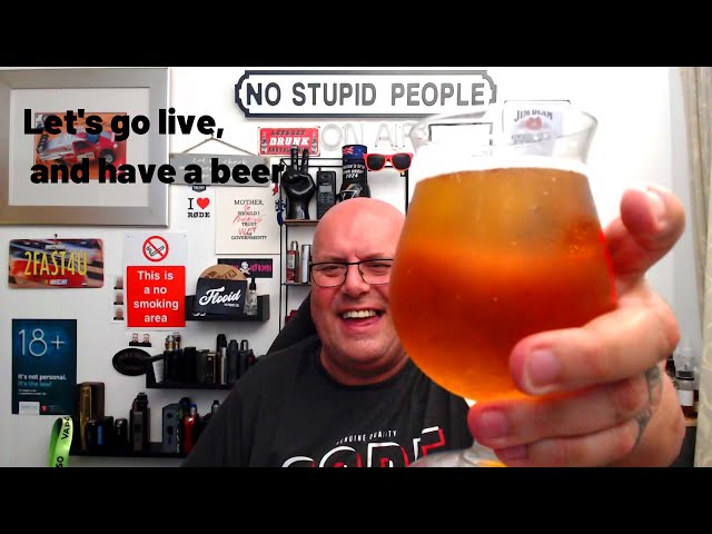 Lets Go Live, And Have A Beer! Tonight we're doing computer audio #livestream #livestreaming #beer