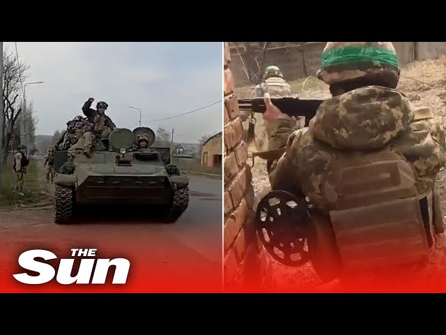 Ukrainian Territorial Defence Forces release footage of combat operations inside Bakhmut