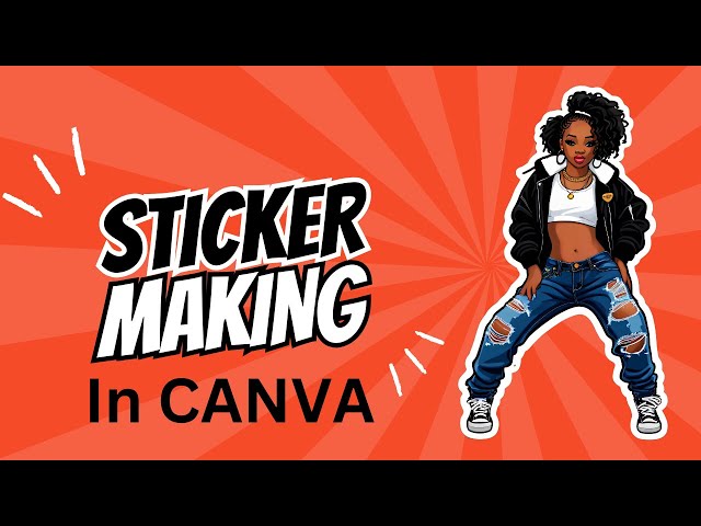 Making Stickers In Canva With App #canva #crafting