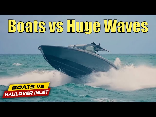 Winter Storms Bring Huge Waves To Haulover! | Boats vs Haulover Inlet