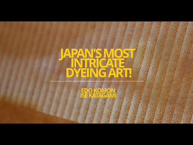 Edo Komon Kimono Dyeing Process from Start to Finish!