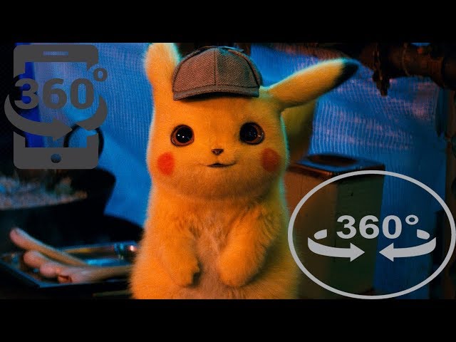 "3D" "VR" 360 Detective Pikachu Movie Trailer #1 (Cellphone/VR Glasses/Google Cardboard Recommended)