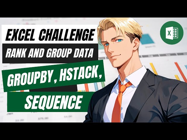 Ranking Data with GROUPBY, SEQUENCE functions: Excel DAF Challenge 02