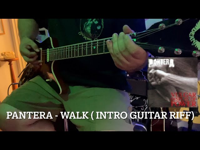 Pantera - walk (intro riff guitar lesson)