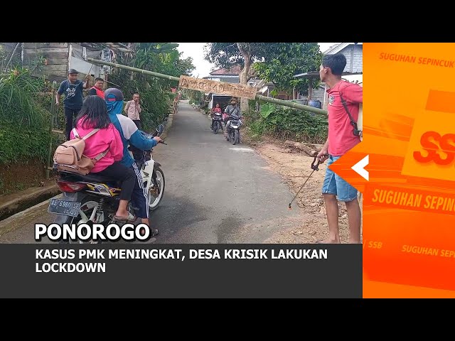 PONOROGO  - Kasus PMK Meningkat, Desa Krisik Lakukan Lockdown