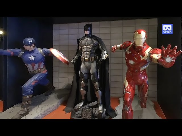 3D 180VR 4K Captain America, Ironman & Batman  Marval Avengers + Justice League