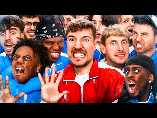 50 YouTubers Fight For $1,000,000 By MrBeast [Best Moments Reaction]