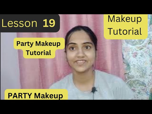 Party Makeup tutorial l Makeup class l Beauty parlor course tutorial