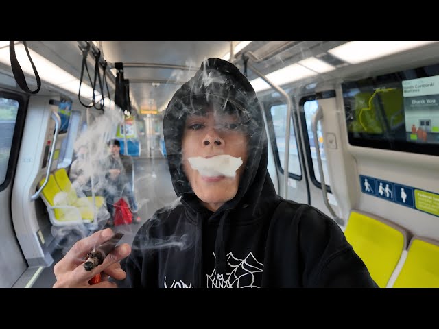 HOTBOXING THE TRAIN FOR FUN