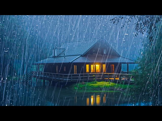 Relaxing Rain for Sleeping - Eliminate Insomnia and Relax with Heavy Rain in the Forest