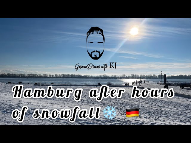 [4K] Hamburg, After Hours of Snowfall | Snowfall Final Part | Back to Wedel Hafen/Port | Urdu Vlogs