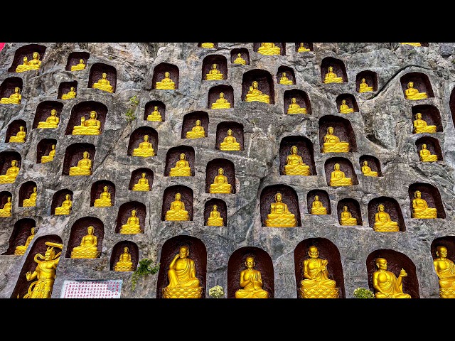 The most astonishing temple in China: 1,000 golden Buddha statues are placed on the cliff