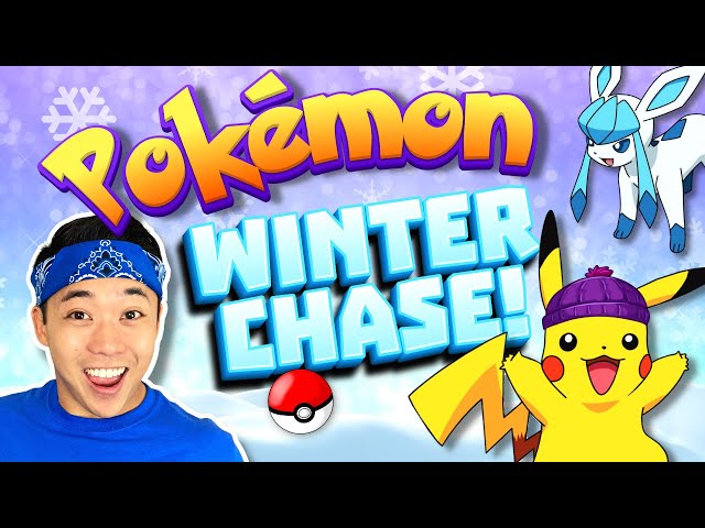 🐉❄️ POKEMON Winter Run | FREEZE DANCE Brain Break + Kids Workout | GoNoodle Inspired