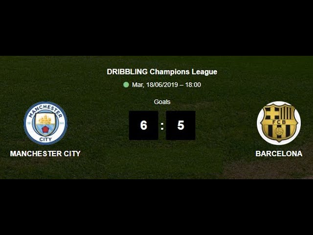 BARCELONA  - MANCHESTER CITY  4° Dribbling Champions League