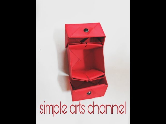 How to make origami gift box كيفية عمل صندوق للهدايا