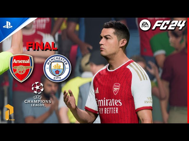 FC 24 - Arsenal Vs Manchester City - Ft. Ronaldo - Final Champions League 23/24 | PS5™