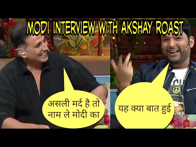 modi vs Akshay kumar interview roast🔥 by kapil sharma | superb comday