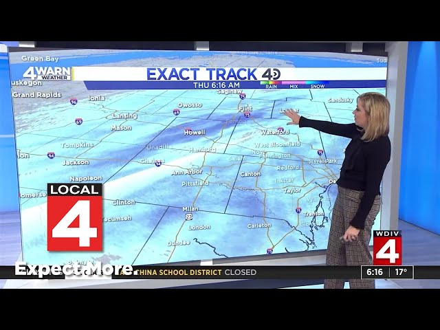 Tracking more snowfall Thursday in Metro Detroit following tricky morning commute